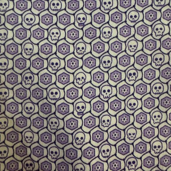 Robert Graham Tailored Fit Skull Cotton Button Up Men’s Shirt Purple Size XL - Picture 2 of 8